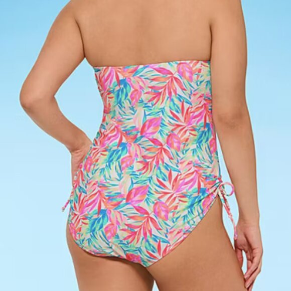 Decree Monokini One Piece Womens Size XS Junior Floral Print Removable Straps - Picture 7 of 7